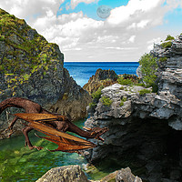 Buy canvas prints of Dragons Cave by Bob Walker