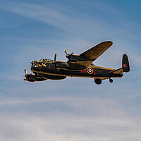 Buy canvas prints of Avro Lancaster by Mal Spain