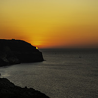 Buy canvas prints of Santorini Sunset by Mal Spain