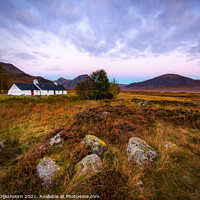 Buy canvas prints of White house in the mountains at Glencoe by Steven Dijkshoorn