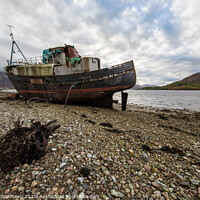 Buy canvas prints of An abandoned boat at Fort William in Scotland by Steven Dijkshoorn