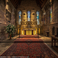 Buy canvas prints of St Aidan- church in Bamburgh, Newcastle by Steven Dijkshoorn