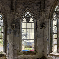 Buy canvas prints of An abandoned castle with a chapel in it by Steven Dijkshoorn