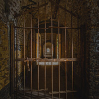 Buy canvas prints of Abandoned prison door by Steven Dijkshoorn