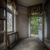 Buy canvas prints of A beautiful space in an abandoned castle by Steven Dijkshoorn