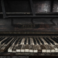 Buy canvas prints of An old abandoned piano by Steven Dijkshoorn