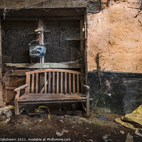 Buy canvas prints of A lonely chair in an abandoned room by Steven Dijkshoorn
