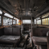 Buy canvas prints of The inside of a far reaching bus by Steven Dijkshoorn