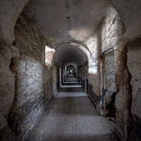 Buy canvas prints of A depth view of an abandoned prison by Steven Dijkshoorn