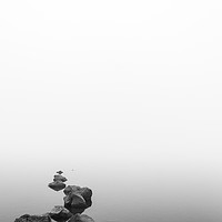 Buy canvas prints of Mist on the Rocks by Darren Lowe