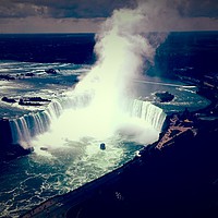 Buy canvas prints of The Mist - Niagara Falls by Cherene Ellis