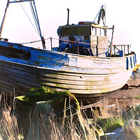 Buy canvas prints of Fishing Boat Hastings by ian broadmore