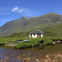 Buy canvas prints of View of Liathach by David Wilson