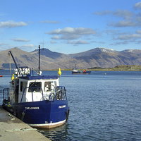 Buy canvas prints of Ferry to Isle of Lismore by David Wilson