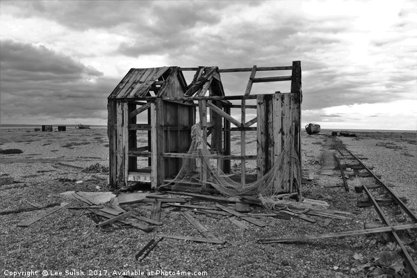 Derelict Fishing Hut at Dungeness Picture Board by Lee Sulsh