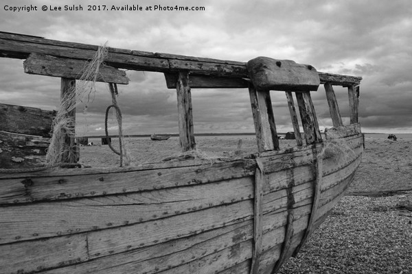 Abandoned boat at Dungeness Picture Board by Lee Sulsh