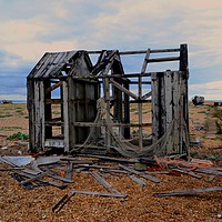 Buy canvas prints of Derelict Fishing Hut at Dungeness by Lee Sulsh