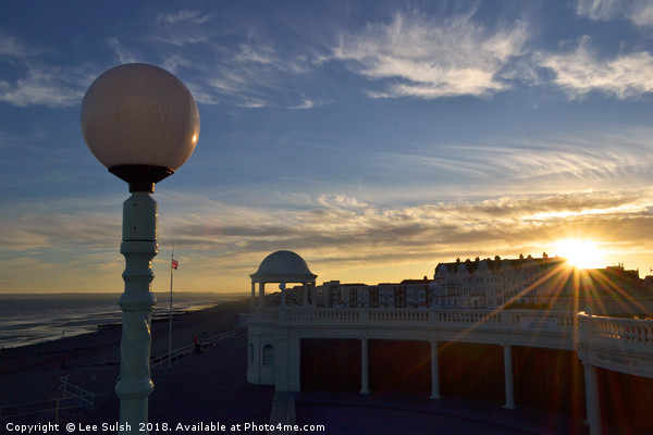 Bexhill Colonnade sunset  Picture Board by Lee Sulsh
