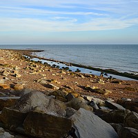 Buy canvas prints of Rock a Nore beach by Lee Sulsh