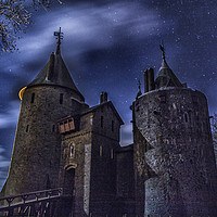 Buy canvas prints of Castle Coch at Night by Mal Durbin