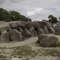 Buy canvas prints of Old stone grave like a big dolmen in Drenthe Holland by Chris Willemsen
