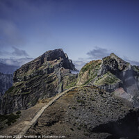 Buy canvas prints of walkway on pico arieiro on madeira island by Chris Willemsen