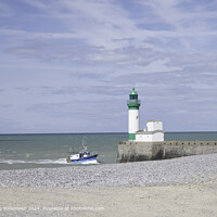 Treport France Lighthouse Beach