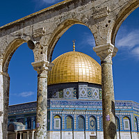 Buy canvas prints of mosk with the copper roof in jerusalem, israel by Chris Willemsen