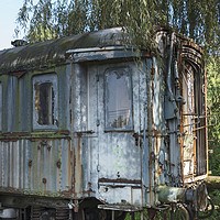 Buy canvas prints of old rusted train at trainstation hombourg by Chris Willemsen