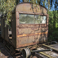 Buy canvas prints of old rusted train at trainstation hombourg by Chris Willemsen