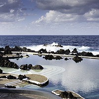 Buy canvas prints of Natural pools in Porto Moniz, Madeira by Chris Willemsen