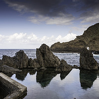Buy canvas prints of Natural pools in Porto Moniz, Madeira by Chris Willemsen