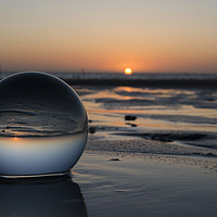 Buy canvas prints of sunset in glass shpere by Chris Willemsen