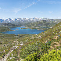 Buy canvas prints of lake in national park in norway by Chris Willemsen