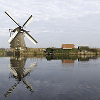 Buy canvas prints of windmills in Kinderdijk Holland by Chris Willemsen
