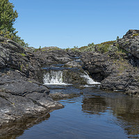Buy canvas prints of waterfall on toll way norway by Chris Willemsen