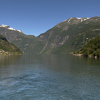 Buy canvas prints of Geiranger fjord  Norway nature landscape. by Chris Willemsen