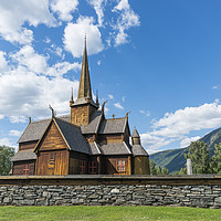 Buy canvas prints of the stave church in Lom by Chris Willemsen