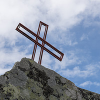 Buy canvas prints of cross on a mountain by Chris Willemsen