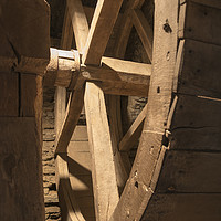 Buy canvas prints of inside old wheel of a mill by Chris Willemsen