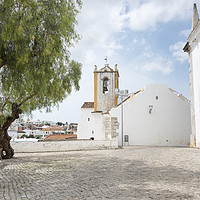 Buy canvas prints of olive trees and church in tavira by Chris Willemsen