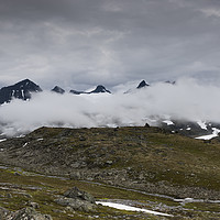 Buy canvas prints of clouds and high mountain peaks by Chris Willemsen