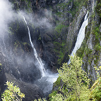 Buy canvas prints of voringfossen waterfall in Norway by Chris Willemsen