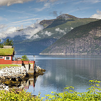 Buy canvas prints of house at the eidfjord norway by Chris Willemsen