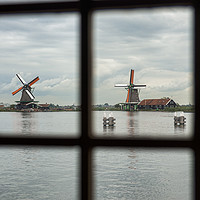 Buy canvas prints of windmills seen from insite a mill by Chris Willemsen