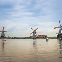 Buy canvas prints of Windmill in zaandam Holland by Chris Willemsen