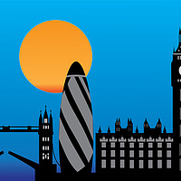 Buy canvas prints of London skyline England city by Chris Willemsen