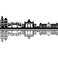 Buy canvas prints of Brussels city skyline Belgium by Chris Willemsen