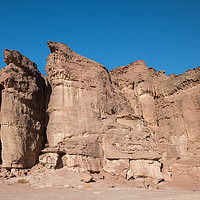 Buy canvas prints of the solomons pillars in timna national park in isr by Chris Willemsen