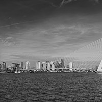 Buy canvas prints of skyline from rotterdam black and white by Chris Willemsen